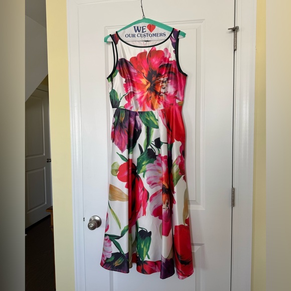 Dalia MacPhee Muti-Colored Sleeveless A-Line Midi Dress - Picture 2 of 8